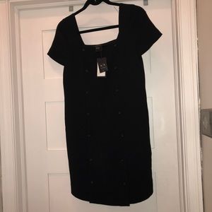 NWT Black Armani Exchange Mini Dress